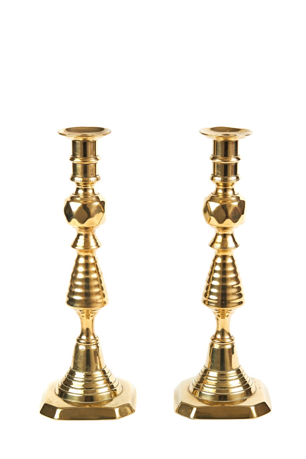 Pair of Victorian Brass Candlesticks