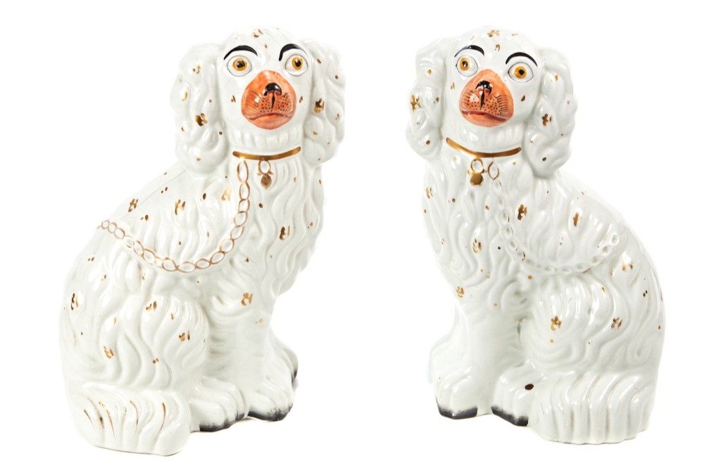 Pair of Antique Staffordshire Dogs