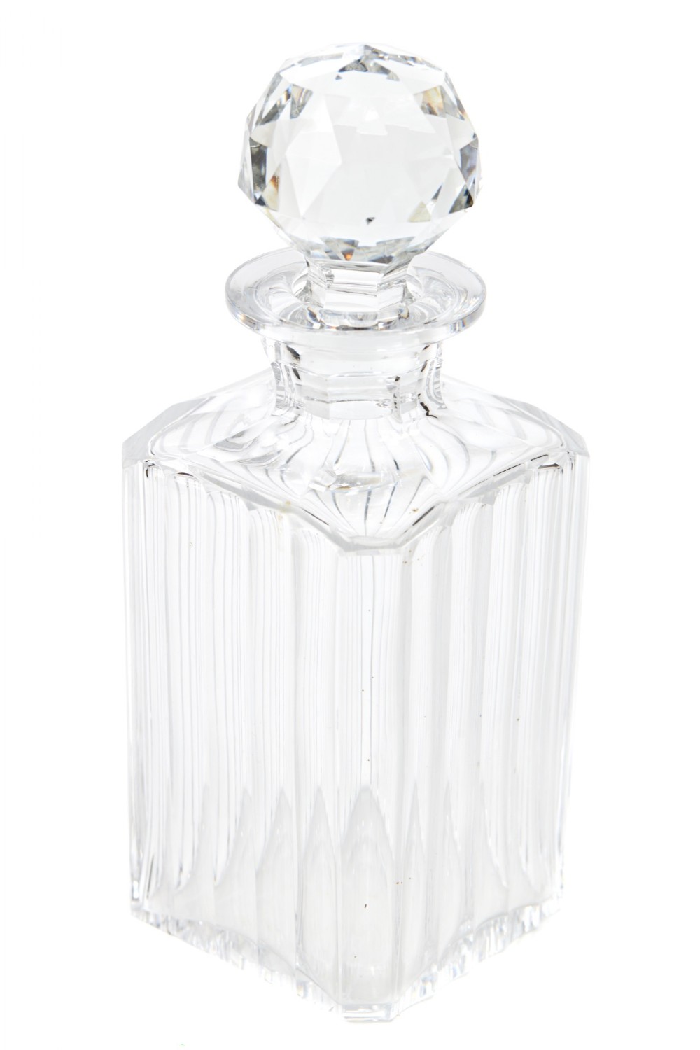 Unusual Fine Quality Antique Square Decanter