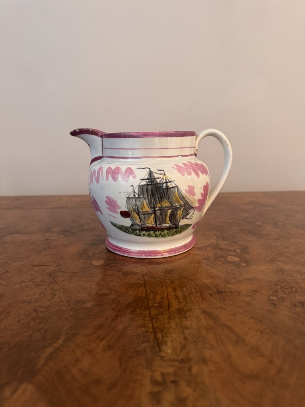 Quality antique Victorian Sunderland lustre jug