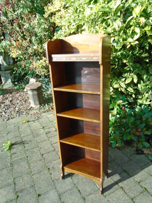 Arts & Crafts walnut bookcase