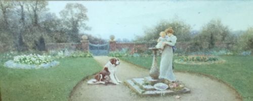 watercolour thomas james lloyd - CATEGORY: ANTIQUE ART - DATED 1910