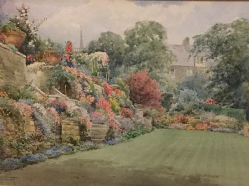 bedford landscape watercolour henry john sylvester stannard - CATEGORY: ANTIQUE ART - DATED 1920