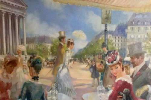 john strevens oil painting - CATEGORY: ANTIQUE ART - DATED 1950