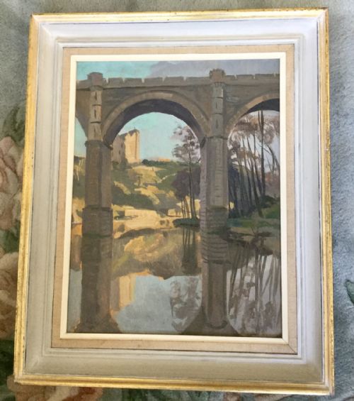 STEPHEN BONE OIL PAINTING 'KNARESBOROUGH' - ADDITIONAL PHOTO 1