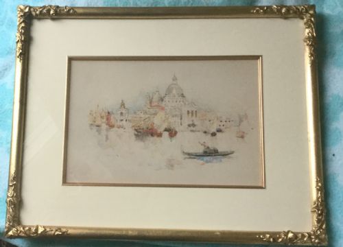 PAIR DAVID WOODLOCK WATERCOLOURS VENETIAN SCENES - ADDITIONAL PHOTO 1