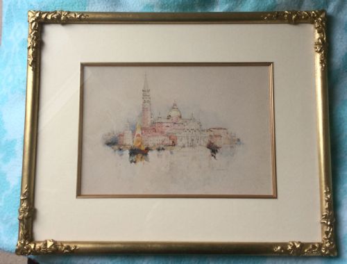 PAIR DAVID WOODLOCK WATERCOLOURS VENETIAN SCENES - ADDITIONAL PHOTO 2