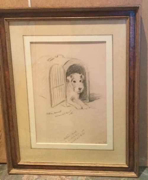 LUCY DAWSON BLACK CHALK ASTA THE FAMOUS WIRE FOX TERRIER - ADDITIONAL PHOTO 1