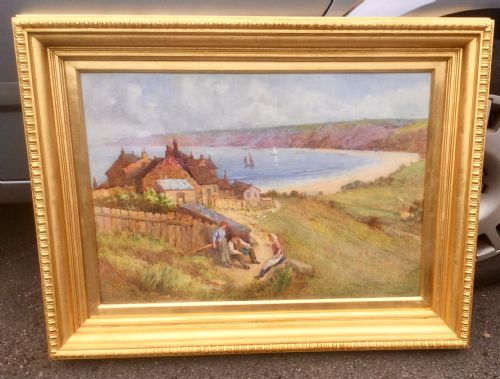 JULIAN EDRUMMOND WATERCOLOUR ROBIN HOODS BAY - ADDITIONAL PHOTO 1