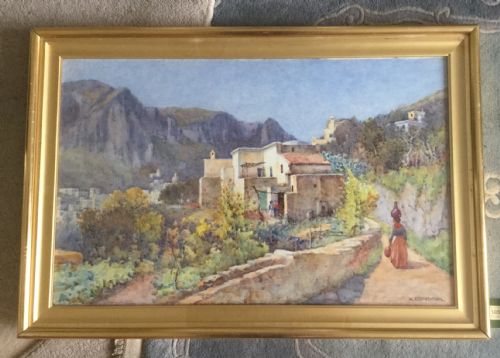 WILLIE STEPHENSON WATERCOLOUR ITALIAN VIEW - ADDITIONAL PHOTO 1