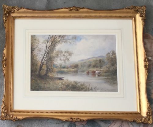 HENRY JOHN KINNAIRD PAIR OF WATERCOLOURS A SUSSEX HAYFIELD ON THE ARUNSUSSEX - ADDITIONAL PHOTO 2