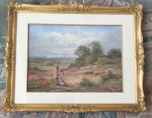 HENRY JOHN SYLVESTER STANNARD WATERCOLOUR THE SHEPHERDS BOY - ADDITIONAL PHOTO 1