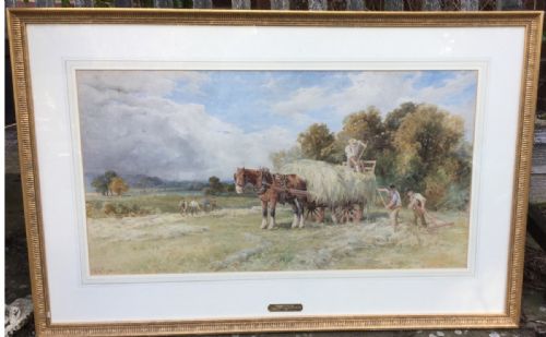 WHPIGOTT WATERCOLOUR HAYMAKING AT NEWARK - ADDITIONAL PHOTO 1