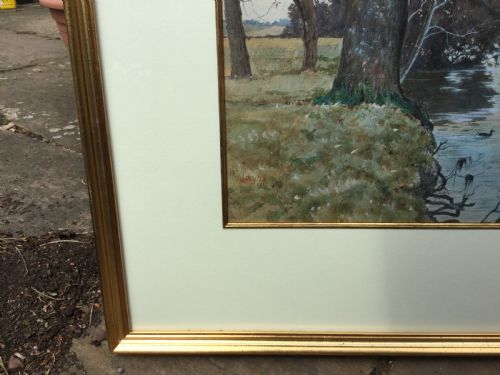 ARTHUR ANDERSON FRASER WATERCOLOUR OAK AT THE ISLAND MEADOWS NEAR BROMHAM HALL - ADDITIONAL PHOTO 2