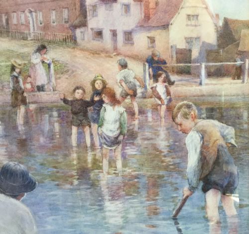 ARTHUR LEGGE WATERCOLOUR THE POOLFINCHINGFIELDESSEX - ADDITIONAL PHOTO 2
