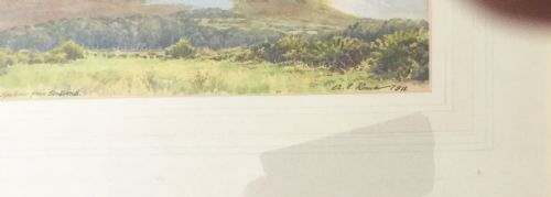 ARTHUR EDGAR ROWE WATERCOLOUR POOLE HARBOUR FROM STUDLAND - ADDITIONAL PHOTO 2
