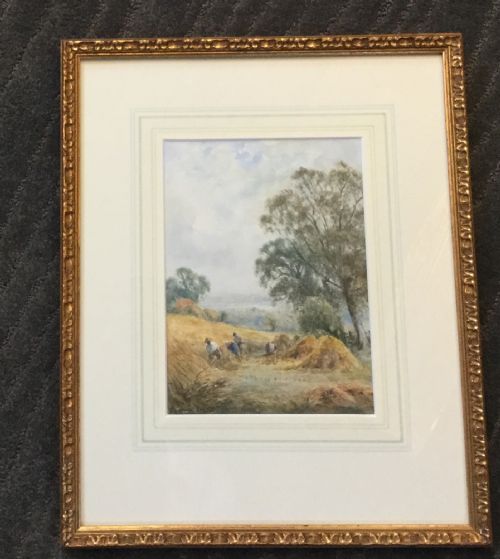 HENRY JKINNAIRD PAIR WATERCOLOURS ON THE ARUN SUSSEX AND A SUSSEX CORNFIELD - ADDITIONAL PHOTO 4