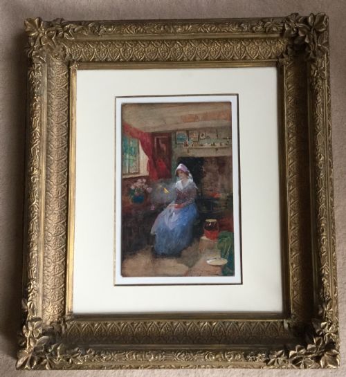 THOMAS MACKAY WATERCOLOUR ANNE HATHAWAYS COTTAGE - ADDITIONAL PHOTO 1