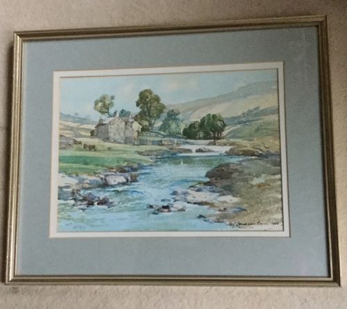 SAMUEL JOHN LAMORNA BIRCH WATERCOLOUR SPRING ON THE HIGHER WATERS OF WHARFEDALE NORTH YORKSHIRE - ADDITIONAL PHOTO 1