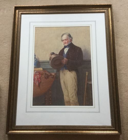 HENRY TERRY WATERCOLOUR SUNDAY MORNING - ADDITIONAL PHOTO 1