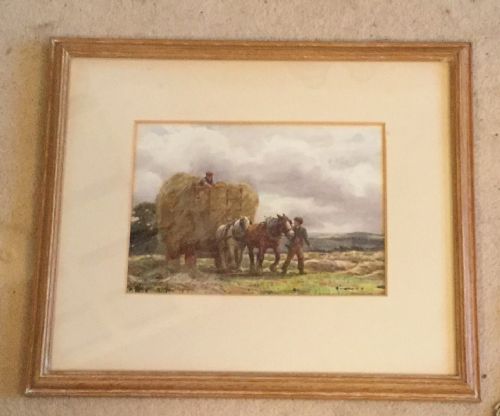 GEORGE HAMILTON CONSTANTINE WATERCOLOUR A BREEZY MORNING - ADDITIONAL PHOTO 1