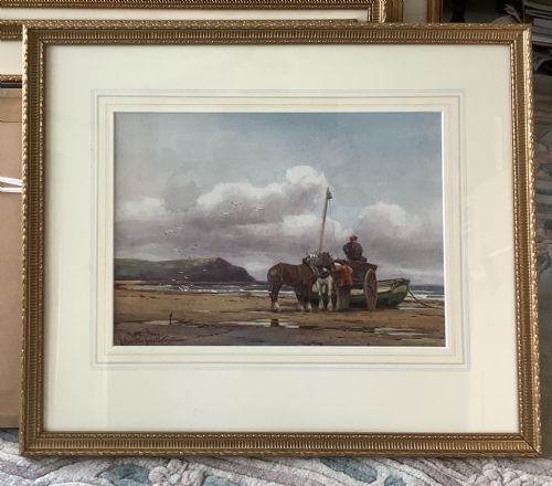 fig 1. GEORGE HAMILTON CONSTANTINE WATERCOLOUR ‘ SCALBY NESS SCARBOROUGH ‘