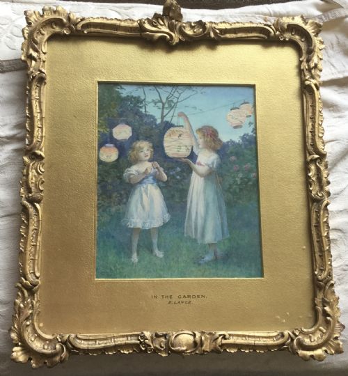 EVELINE LANCE WATERCOLOUR IN THE GARDEN - ADDITIONAL PHOTO 1