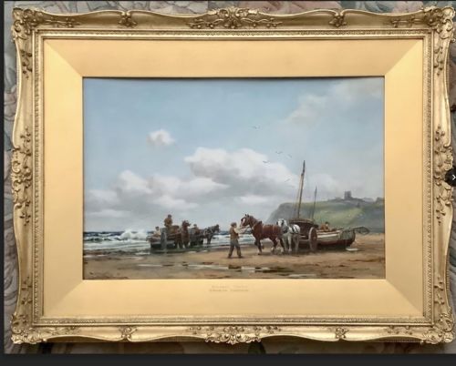 GEORGE HAMILTON CONSTANTINE WATERCOLOUR SCARBOROUGH CASTLE - ADDITIONAL PHOTO 1
