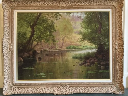 RENE HIS OIL PAINTING GOLDEN SUMMERS DAY - ADDITIONAL PHOTO 1