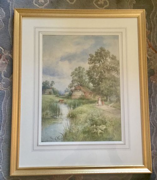 HENRY JKINNAIRD WATERCOLOUR AN OLD MILL SUSSEX - ADDITIONAL PHOTO 1