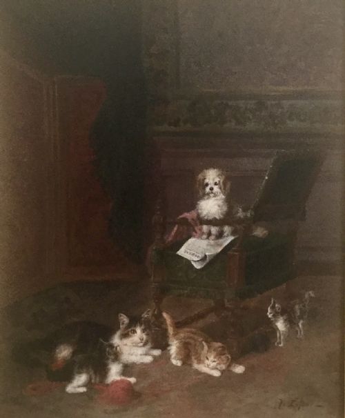 JULES LE ROY OIL PAINTING THE JUDGE