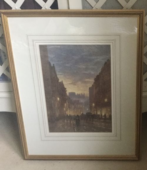 MATTHEW HALE WATERCOLOUR WINTER TWILIGHT - ADDITIONAL PHOTO 1