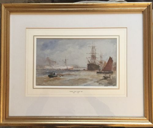THOMAS BUSH HARDY WATERCOLOUR SKETCH ON THE TYNE - ADDITIONAL PHOTO 1