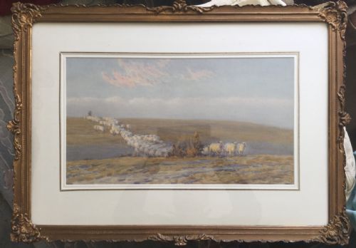 JESSIE HALL WATERCOLOUR WATERCOLOUR ACROSS THE DOWNS - ADDITIONAL PHOTO 1