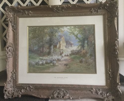 CHARLES JAMES ADAMS WATERCOLOUR THE RETURNING FLOCK - ADDITIONAL PHOTO 1