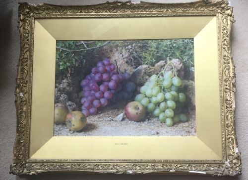 JOHN SHERRIN WATERCOLOUR APPLES AND GRAPES - ADDITIONAL PHOTO 1