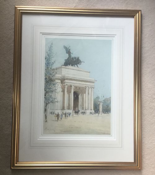 JTIM MACDONALD WATERCOLOUR THE WELLINGTON ARCHLONDON - ADDITIONAL PHOTO 1