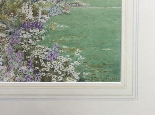 LILIAN STANNARD WATERCOLOUR A BORDER AT KEW GARDENS - ADDITIONAL PHOTO 3