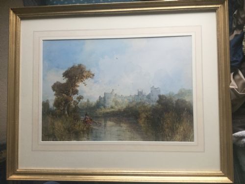 FRANK WASLEY WATERCOLOUR ARUNDEL CASTLE SUSSEX - ADDITIONAL PHOTO 1