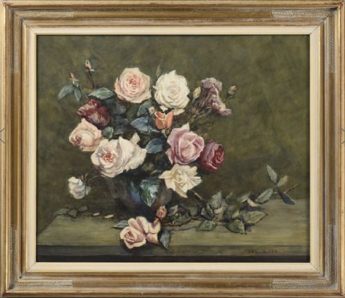 JAMES WILLIAM BOOTH WATERCOLOUR ROSES ROYAL ACADEMY EXHIBIT - ADDITIONAL PHOTO 1