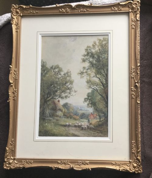 HENRY JOHN KINNAIRD WATERCOLOUR VIEW NEAR WINCHESTER - ADDITIONAL PHOTO 1
