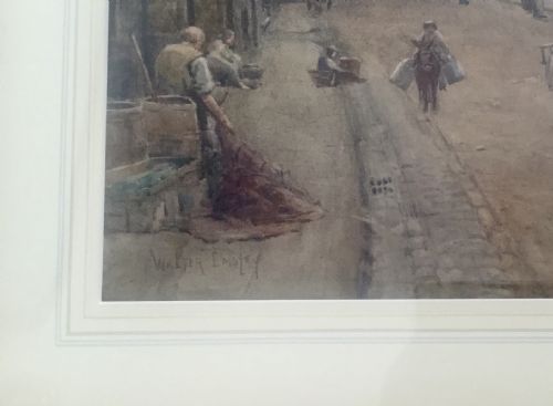 WALTER EMSLEY WATERCOLOUR FLOWERGATE WHITBYYORKSHIRE - ADDITIONAL PHOTO 2