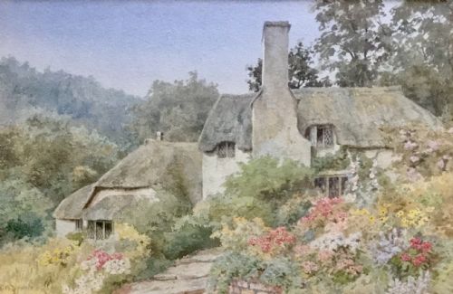THOMAS NICHOLSON TYNDALE WATERCOLOUR SELWORTHY SOMERSET