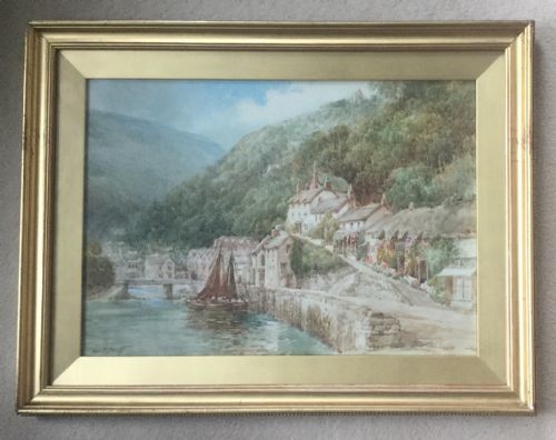 WALTER HENRY SWEET WATERCOLOUR LYNMOUTHDEVON - ADDITIONAL PHOTO 1