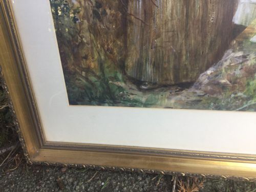 WILLIAM JOSEPH CARROLL WATERCOLOUR GATHERING BLOSSOM - ADDITIONAL PHOTO 3