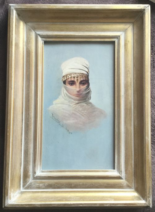 FLORES CADIZ OIL PAINTING AN EASTERN BEAUTY - ADDITIONAL PHOTO 1