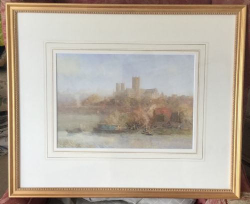 HARRY HINE WATERCOLOUR LINCOLN CATHEDRAL - ADDITIONAL PHOTO 1