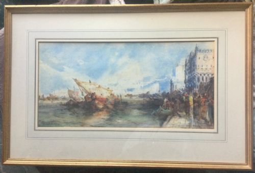 FRANK WASLEY WATERCOLOUR VENICE - ADDITIONAL PHOTO 1