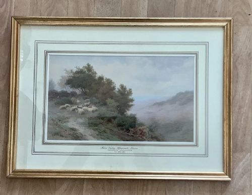 FREDERICK WILLIAMSON WATERCOLOUR SCORE VALLEYILFRACOMBEDEVON - ADDITIONAL PHOTO 1