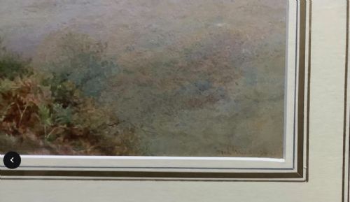 FREDERICK WILLIAMSON WATERCOLOUR SCORE VALLEYILFRACOMBEDEVON - ADDITIONAL PHOTO 2